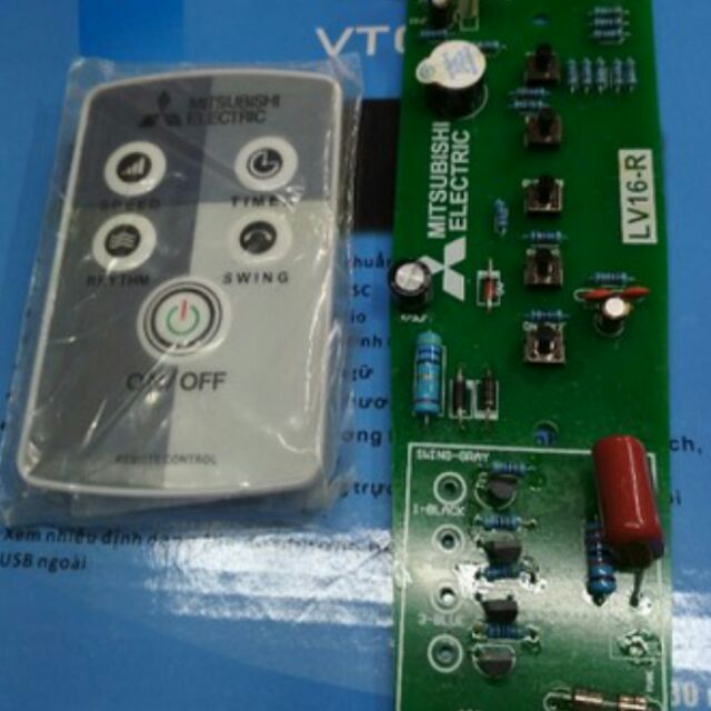 Combo Mạch Quạt cây Misbushi Và Khiển