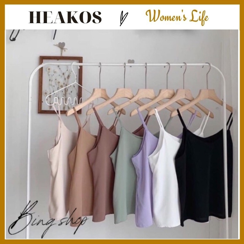 [HCM]ÁO 2 DÂY BASIC VINTAGE SIÊU HOT ÁO 2 DÂY CỔ TIM NHIỀU MÀU KIỂU BASIC DỄ PHỐI ĐỒ