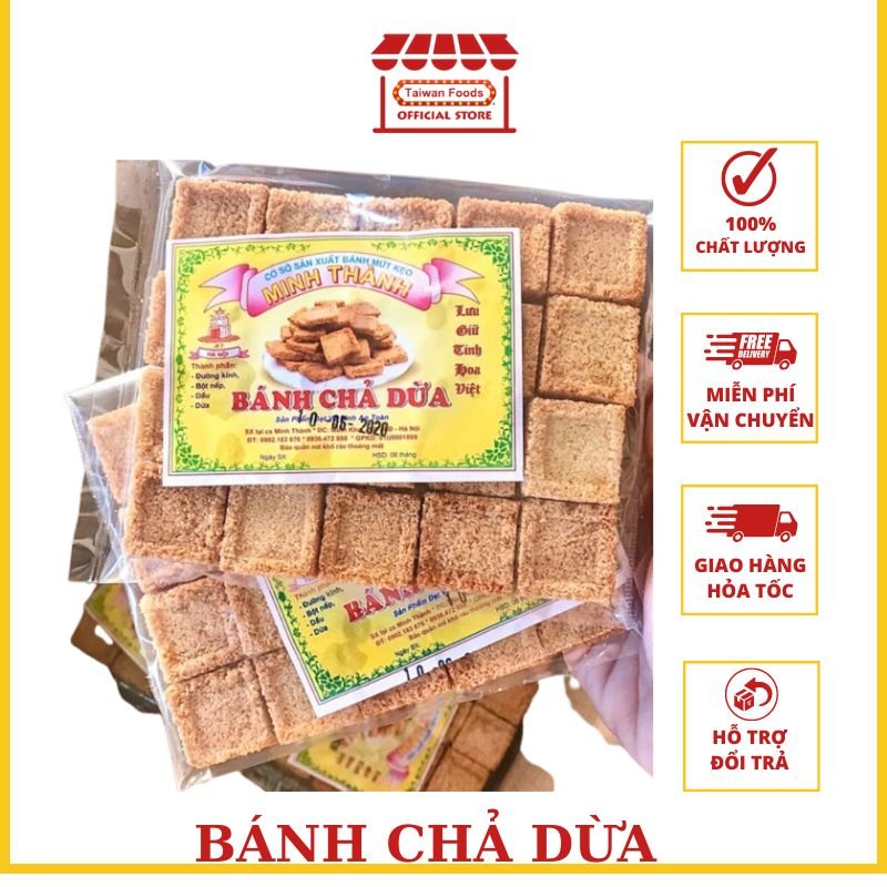 Bánh chả dừa minh thành - ăn vặt siêu ngon