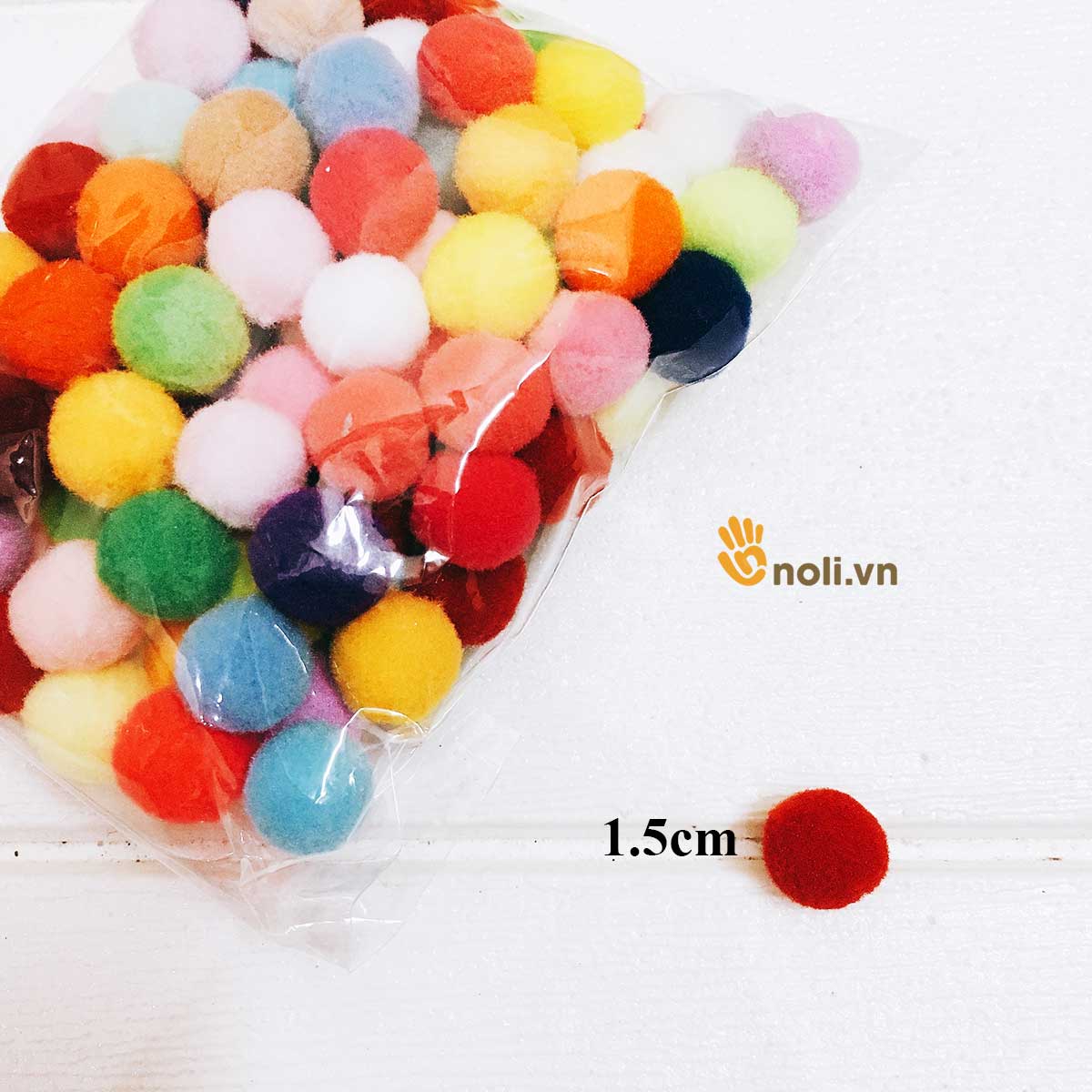 Pom Pom trang trí thú bông, túi xách, đồ handmade