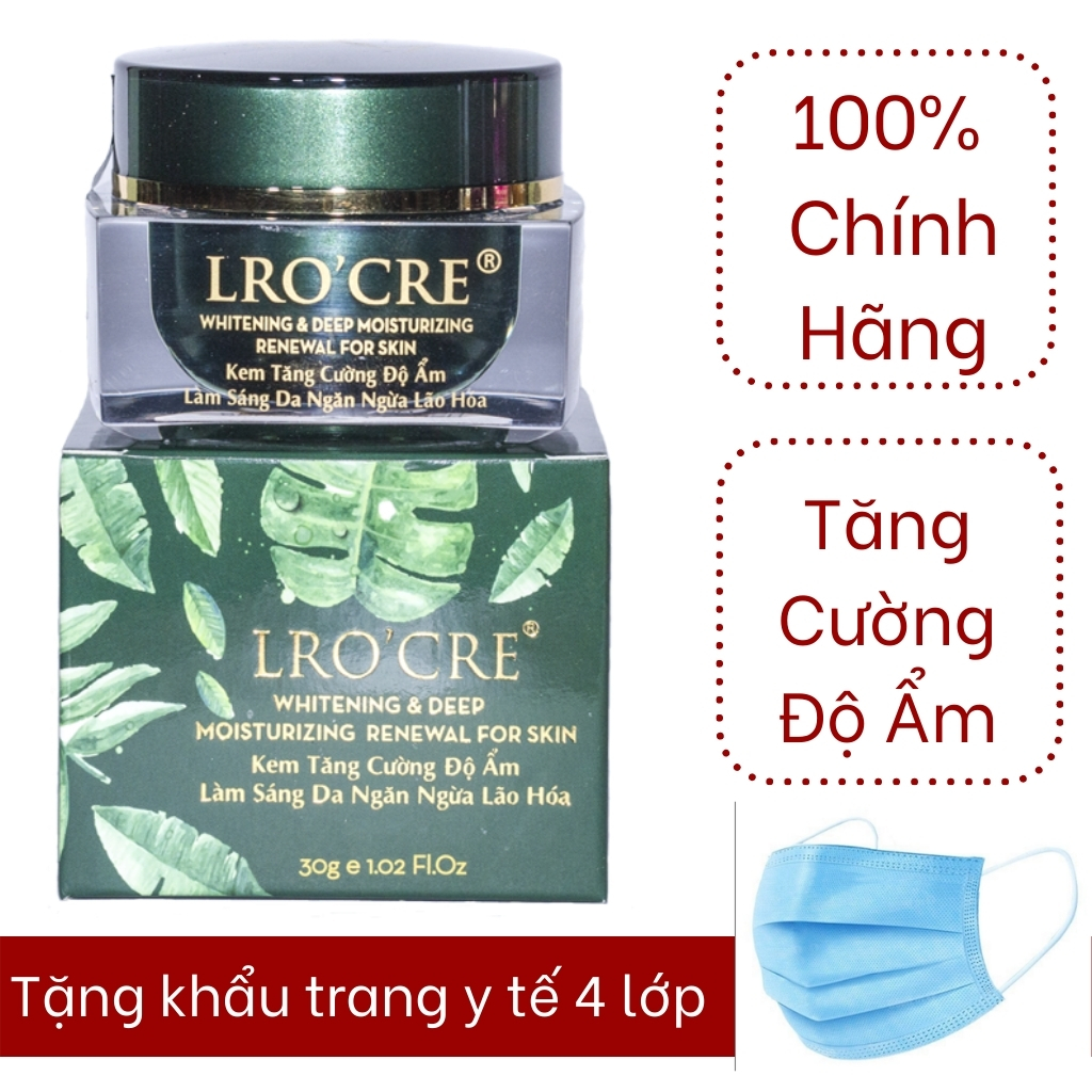 Kem dưỡng ẩm giảm thâm quầng, bọng mắt Lro'Cre cho da khô và nhạy cảm L3
