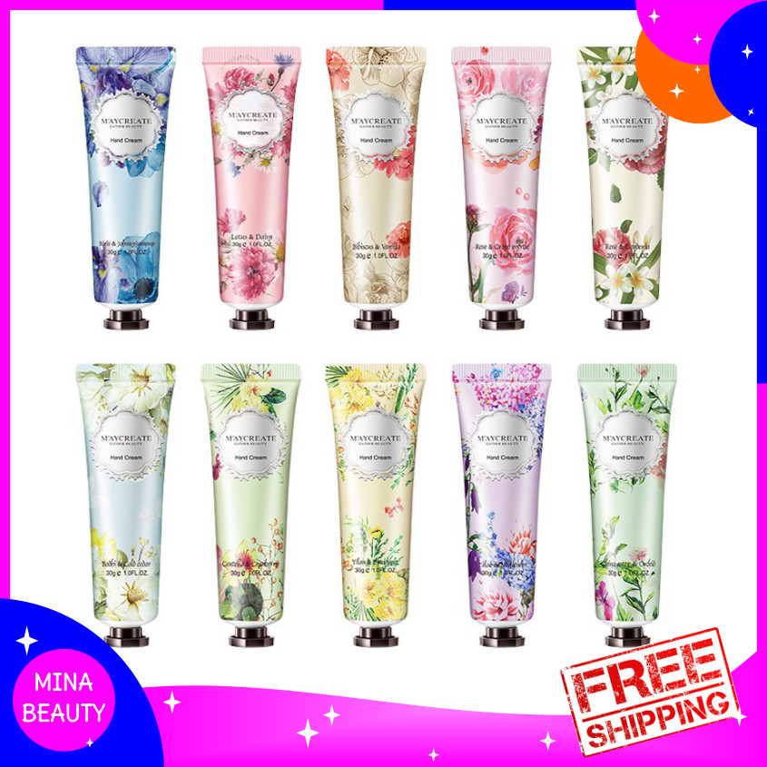 [HCM]Kem dưỡng da tay Maycreate - MINABEAUTY - Chai 30gr hương trái cây dưỡng ẩm tay giảm khô ráp tay