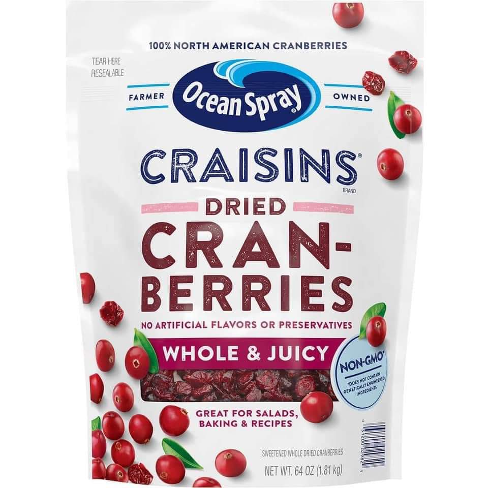 [HCM]NAM VIỆT QUỐC SẤY KHÔ OCEAN SPRAY  1.81KG - USA