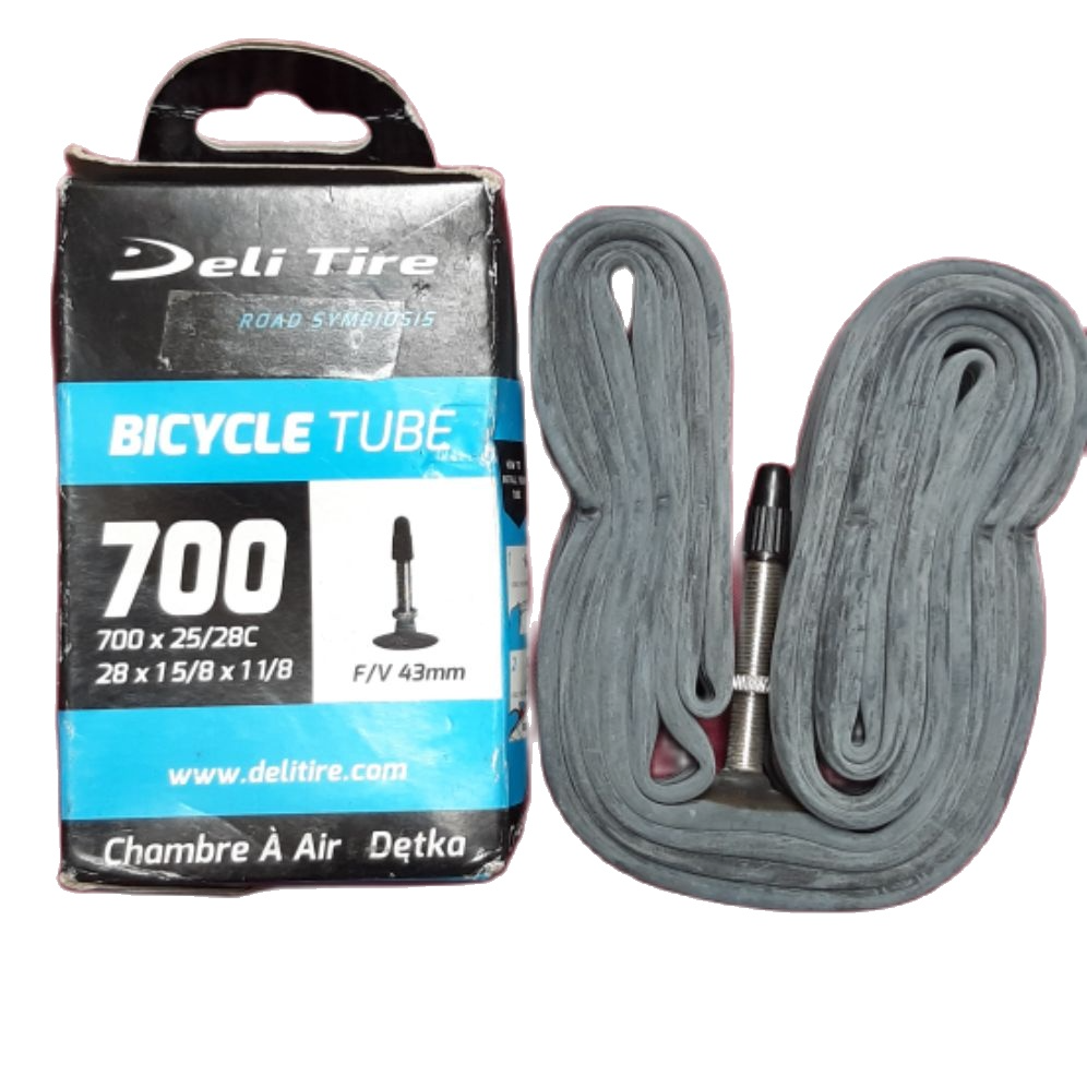 Lốp ống trong xe đạp deli tire 700 ×25-28c van fv 43mm