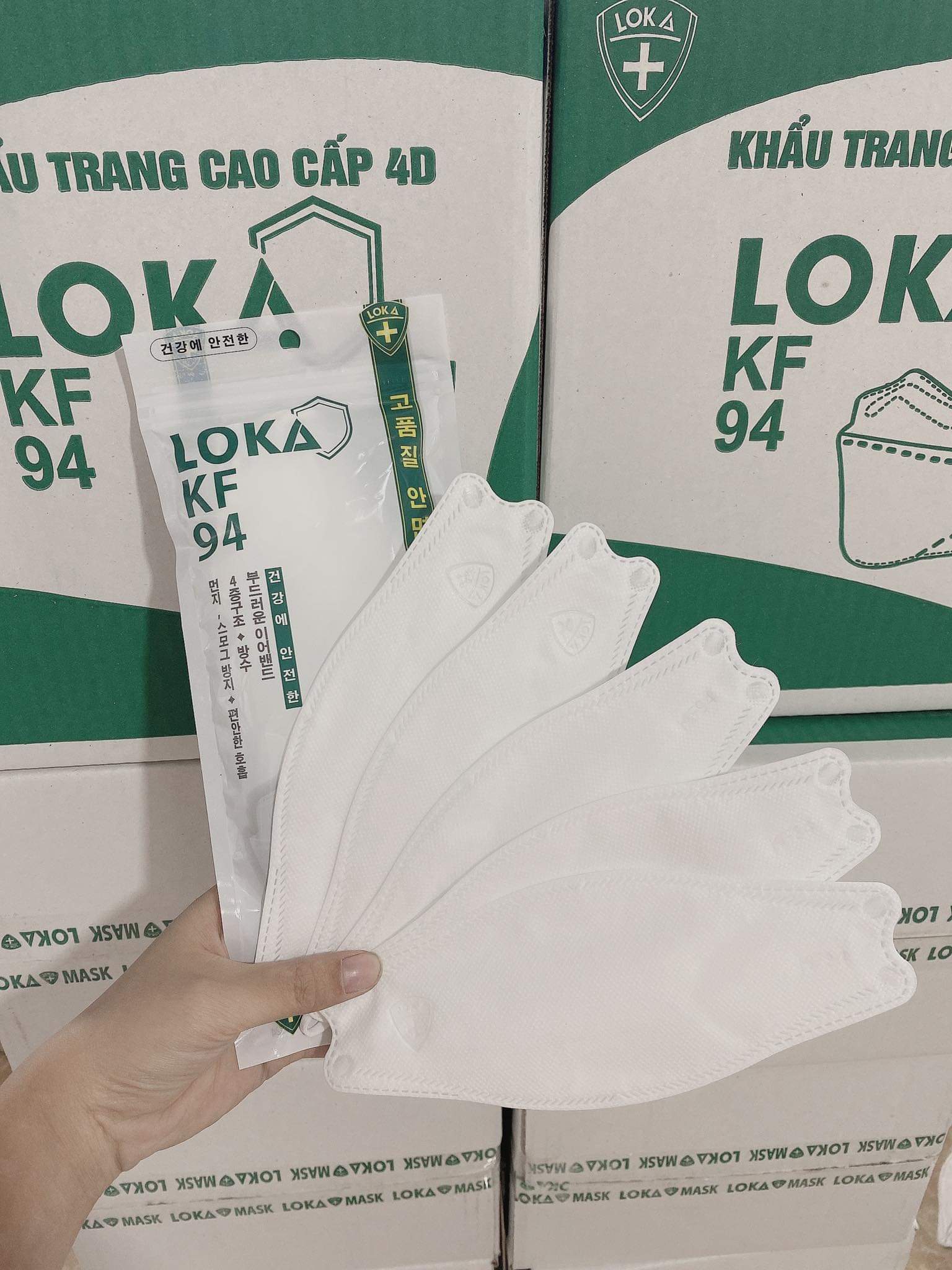 Khẩu trang kf94 hãng LOKA mask