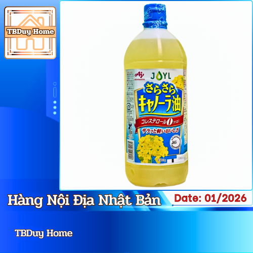 Dầu Ăn Hoa Cải AJINOMOTO Nhật Bản 1000mL