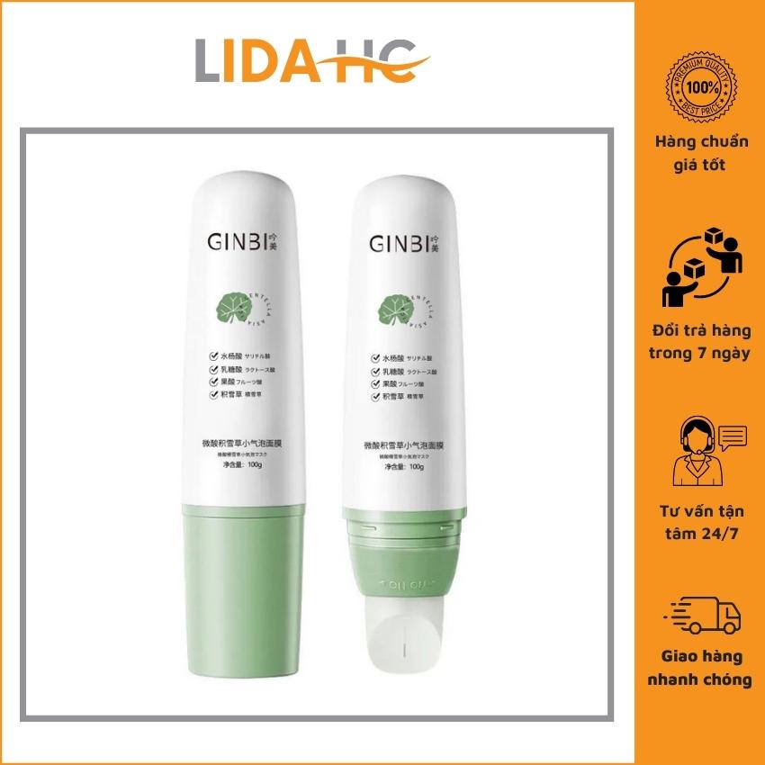Mặt nạ sủi bọt rau má GINBI thải độc cấp ẩm dưỡng trắng da