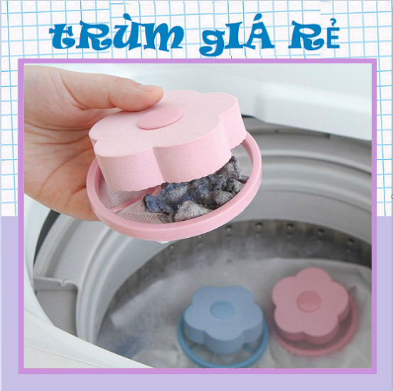 Phao Lọc Cặn Bẩn Máy Giặt, Túi Lọc Gom Rác Lồng Máy Giặt Thông Minh