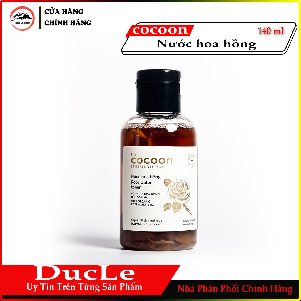 [HCM]Nước Hoa Hồng COCOON Cấp Ẩm Và Làm Mềm Da ( 140ml )