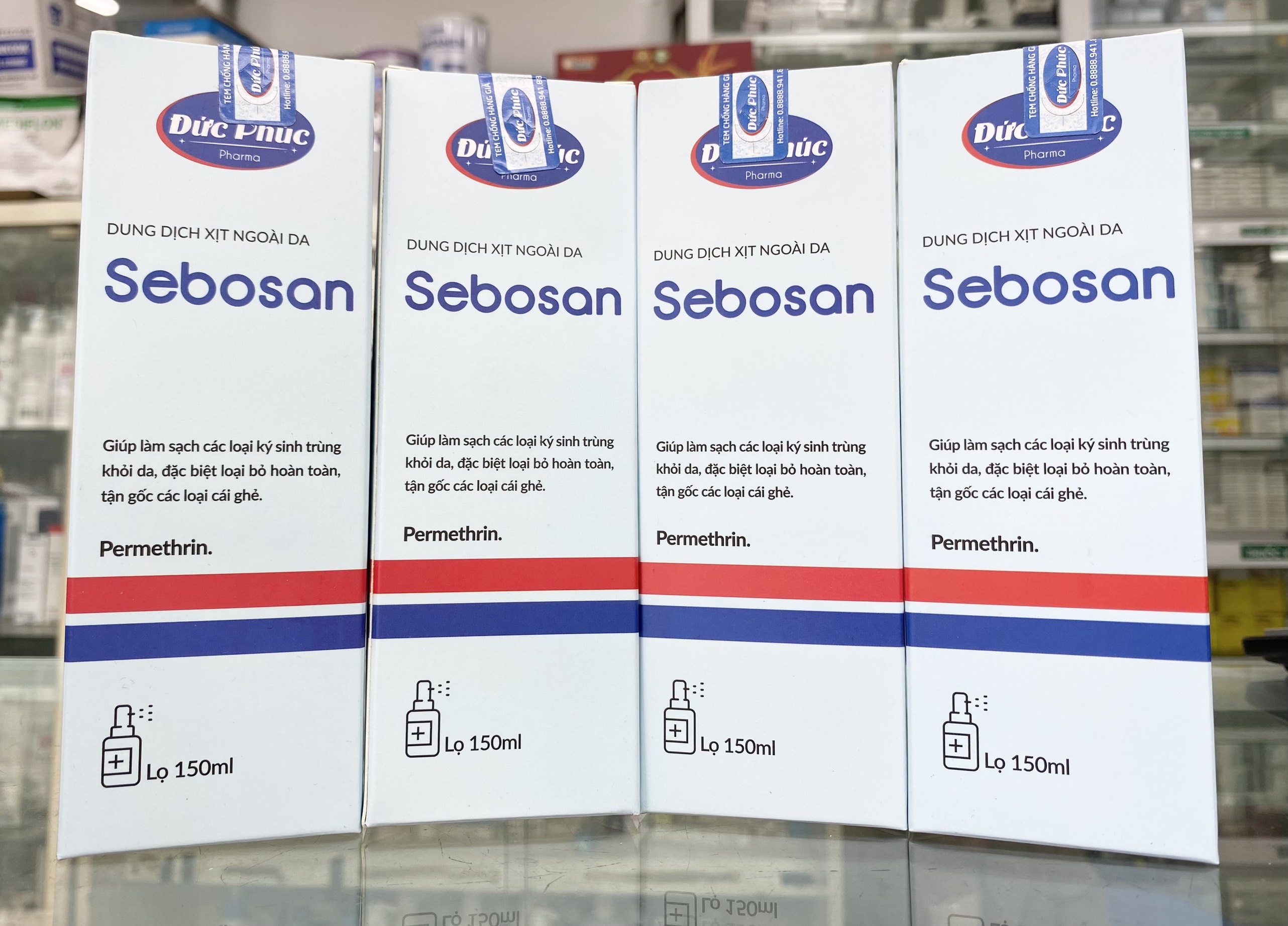 Dung dịch xịt ghẻ Sebosan 150ml