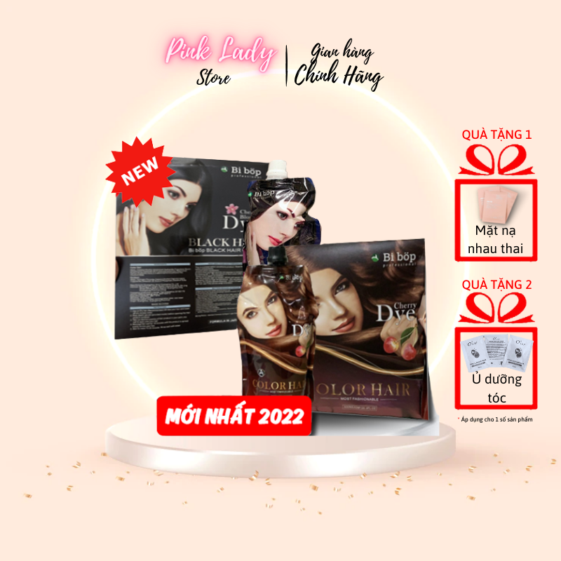 Bibop - thuốc nhuộm tóc bibop phủ bạc túi 500mlx2 ăn bạc 100%, không dính da đầu hàng công ty