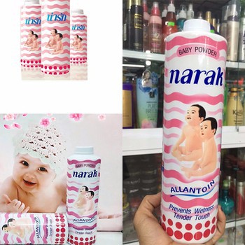 Phấn rôm thơm dịu nhẹ Narak cho bé sơ sinh loại 180gr(chính hãng thái)