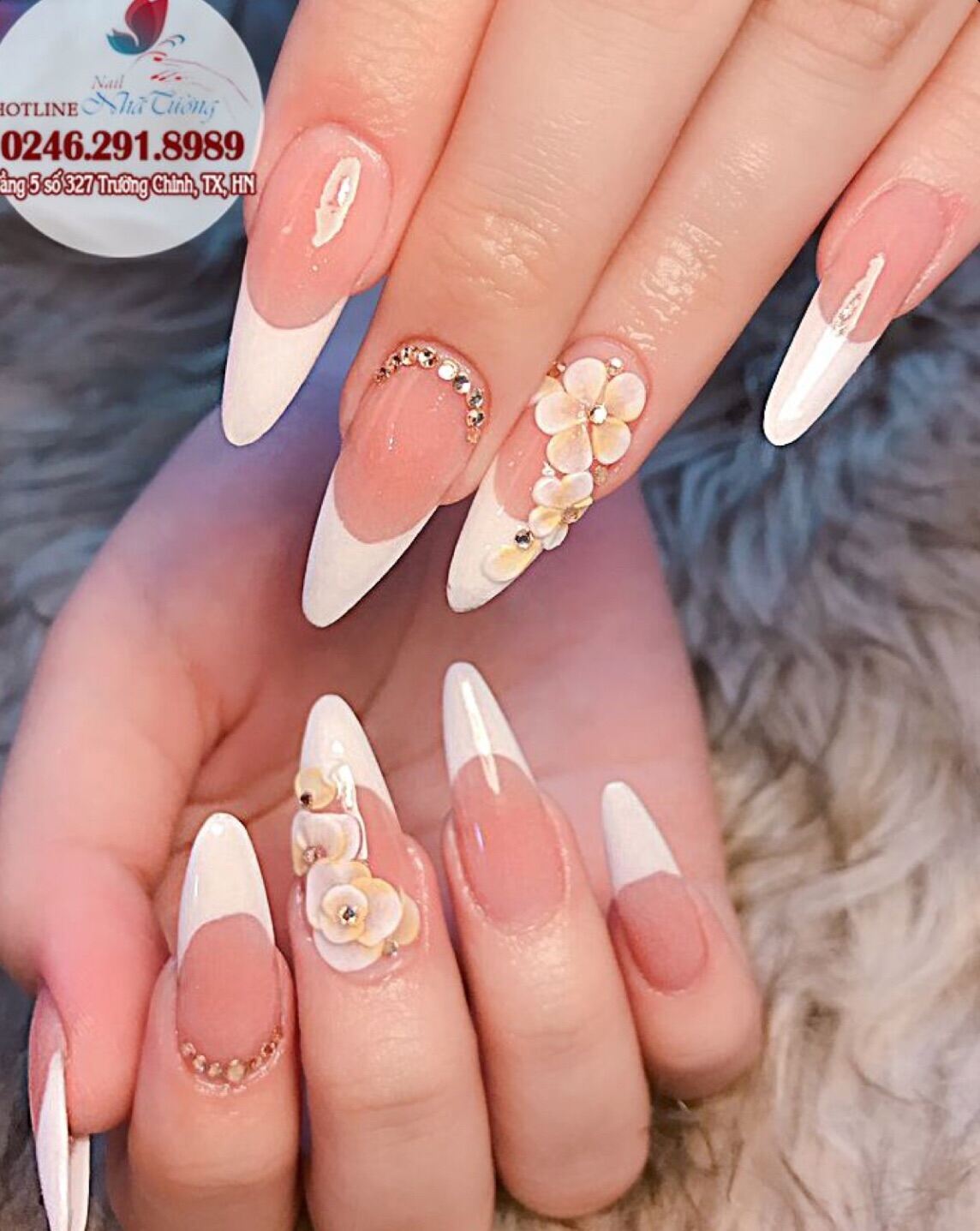 Nail box - Móng tay giả thiết kế - Bộ 24 móng đủ size kèm keo và dũa