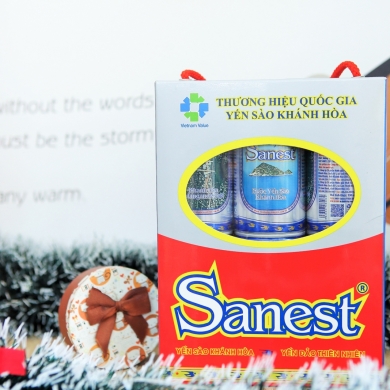 Combo 5 lốc nước yến sào không đường khánh hòa sanest lon 190ml x 6 lon