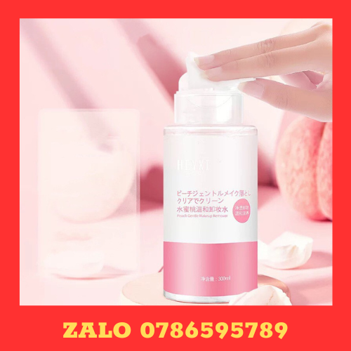 Nước tẩy trang Đào HEYXI làm sạch dưỡng ẩm Peach Gentle Makeup Remover