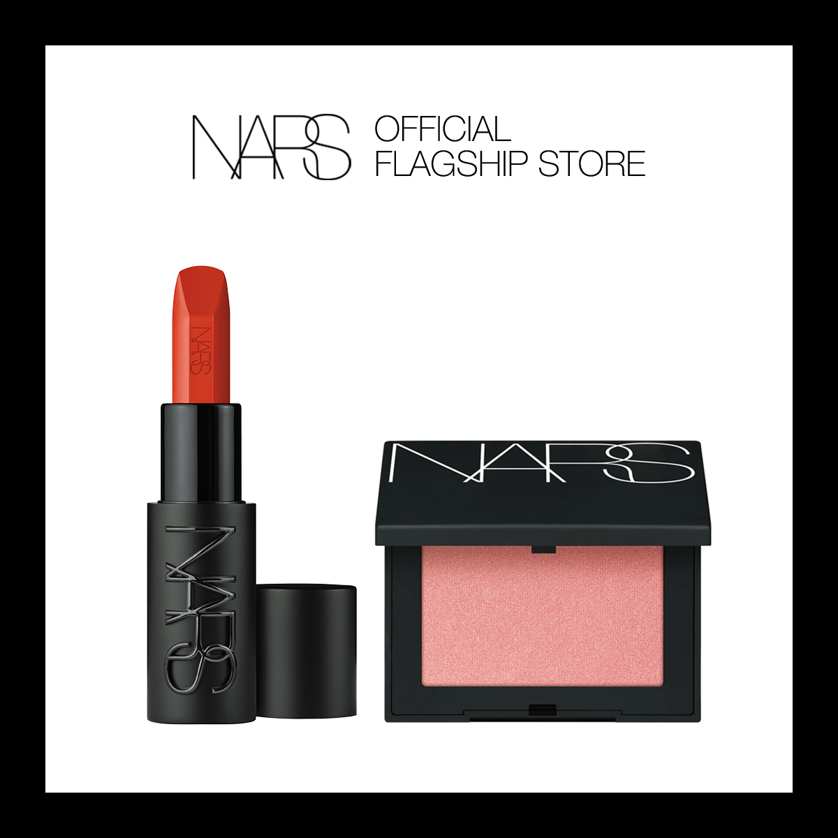 D9_Bộ sản phẩm Son môi dạng thỏi NARS Explicit Lipstick 3.8g & Phấn má hồng NARS Blush 4.8g