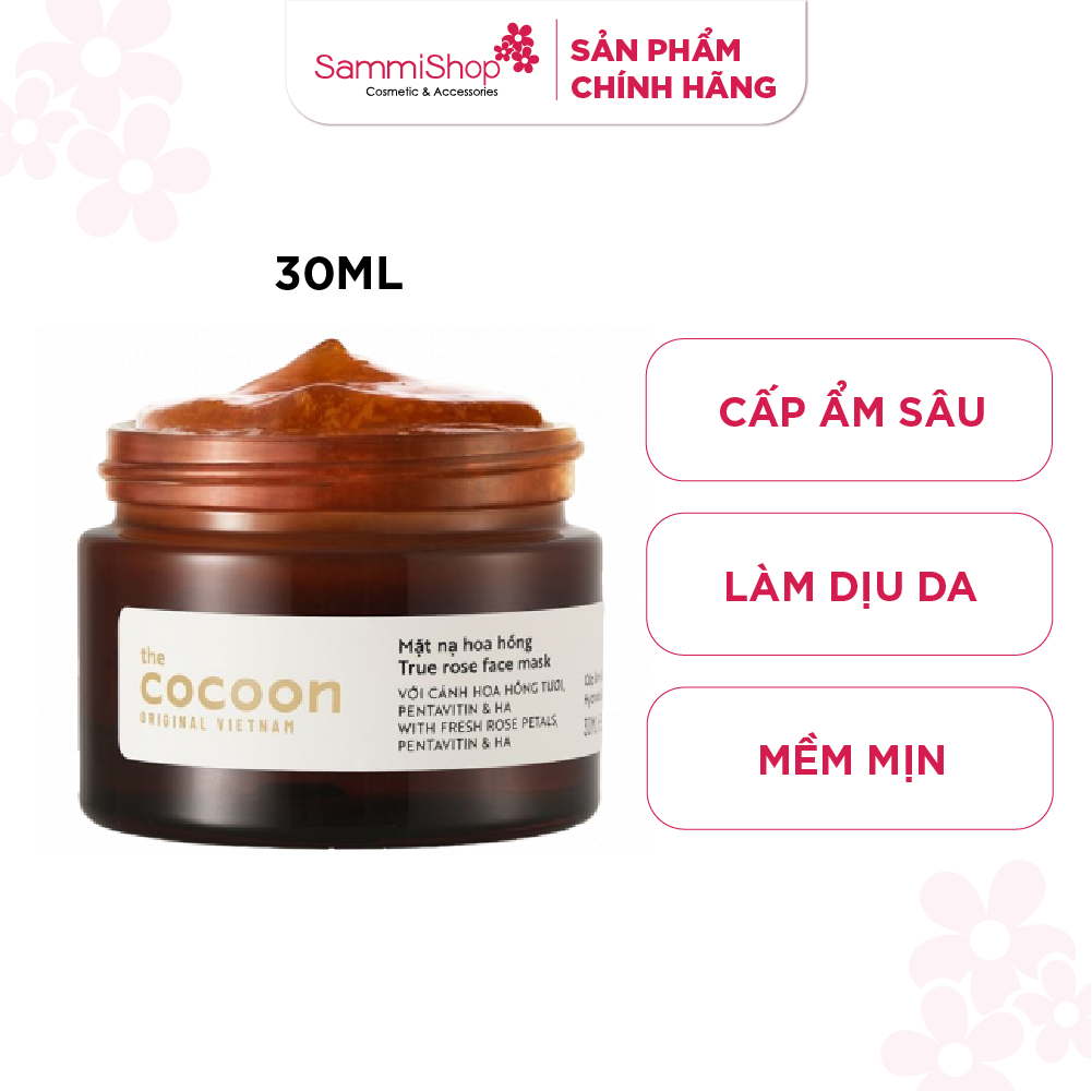 [6-11/12 VOUCHER GIẢM 8%]Mặt nạ hoa hồng Cocoon True Rose Face Mask