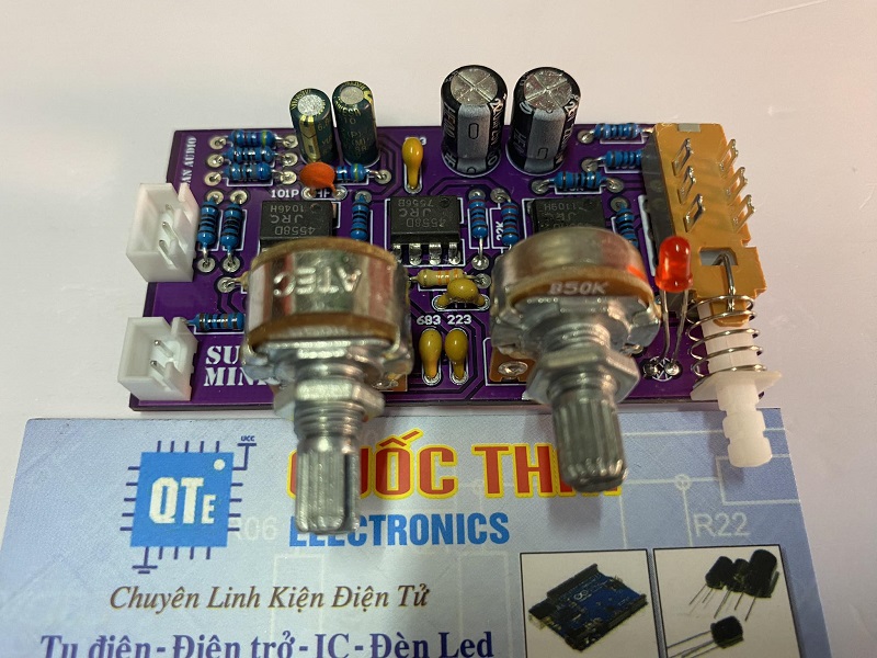 Board lọc sub mini có chỉnh tần số cắt