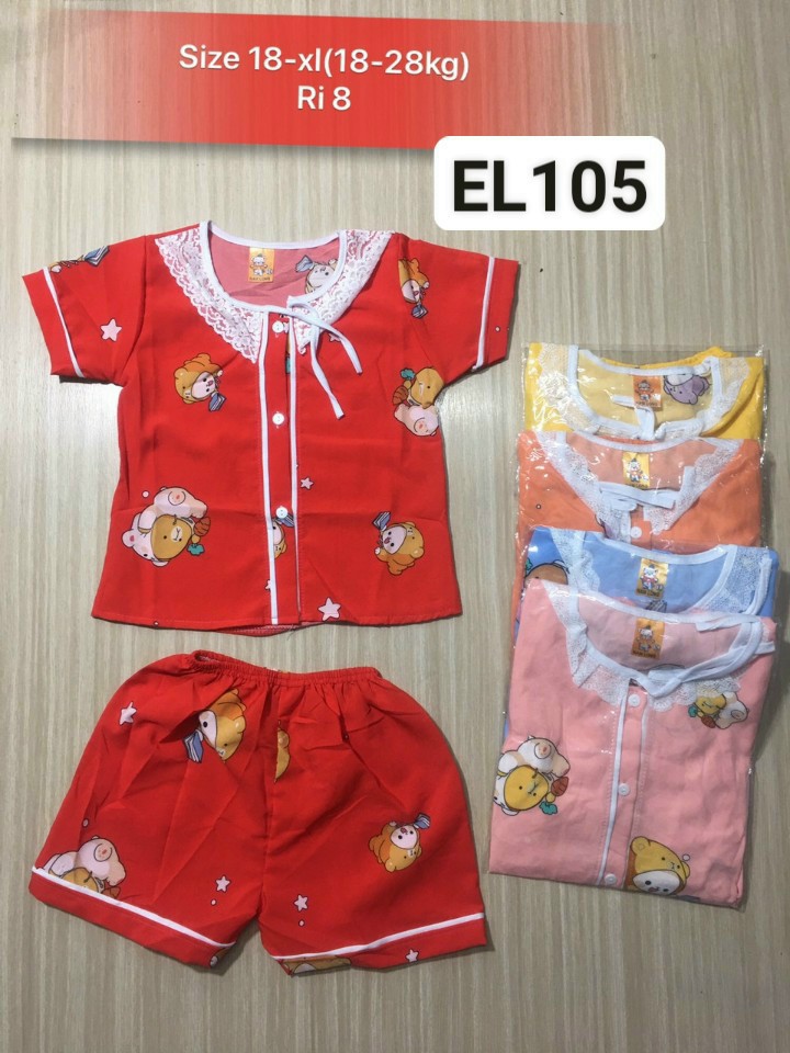 Combo 3 bộ đồ pizama quần đùi tay ngắn cho bé gái từ 15-27 kg