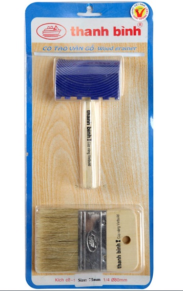 Dụng cụ cọ tạo vân gỗ , dùng trong sơn giả gỗ Thanh Bình (sơn dầu)