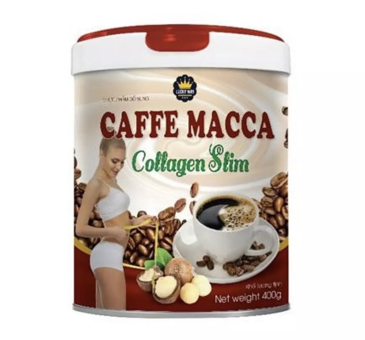 Sữa bột Caffe Macca Collagen Slim Tăng Cường Chuyển Hóa Chất Béo