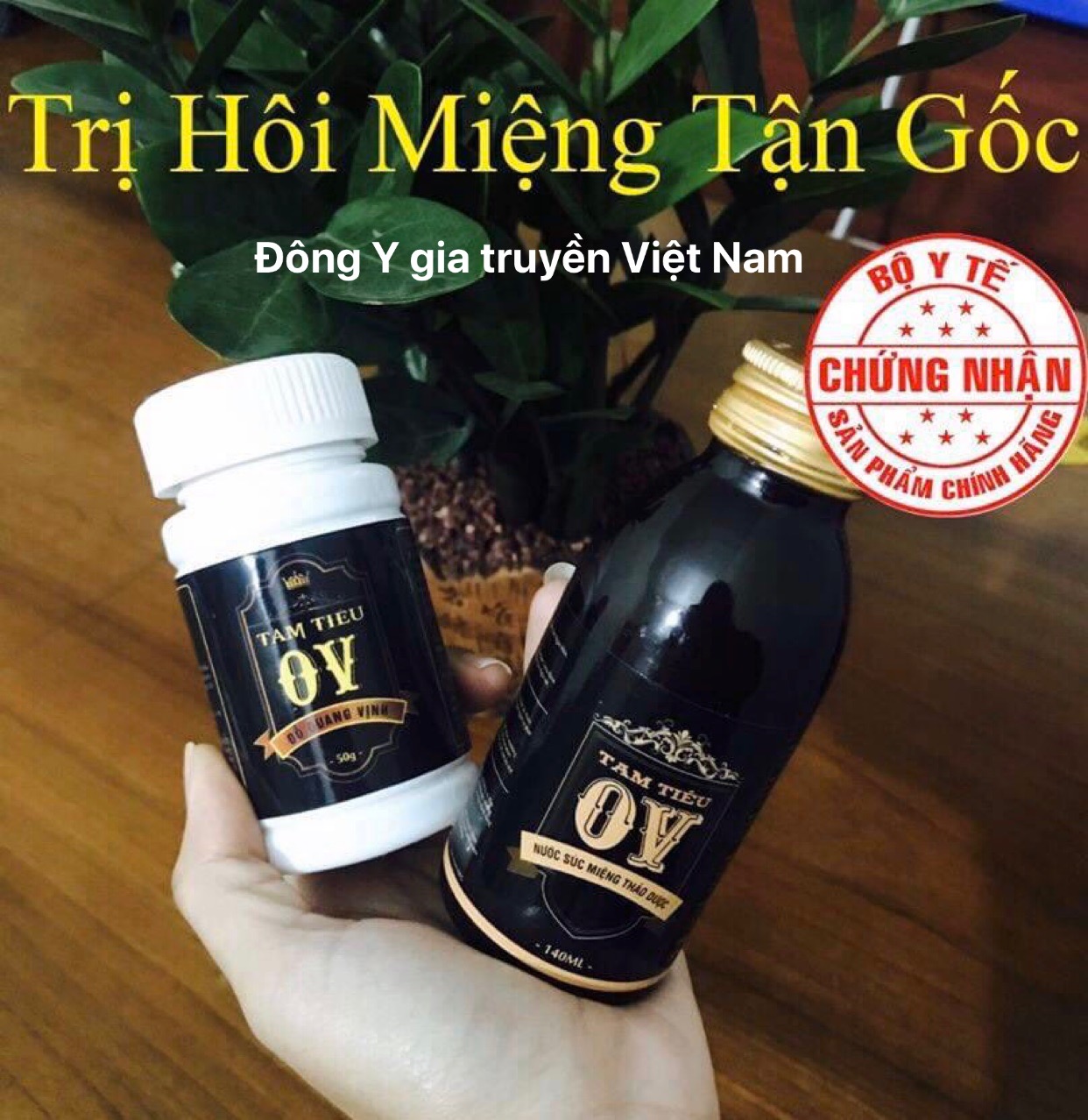 Combo chưa hôi miệng cho người bị nặng- Tri hôi miệng Tam Tiêu OV