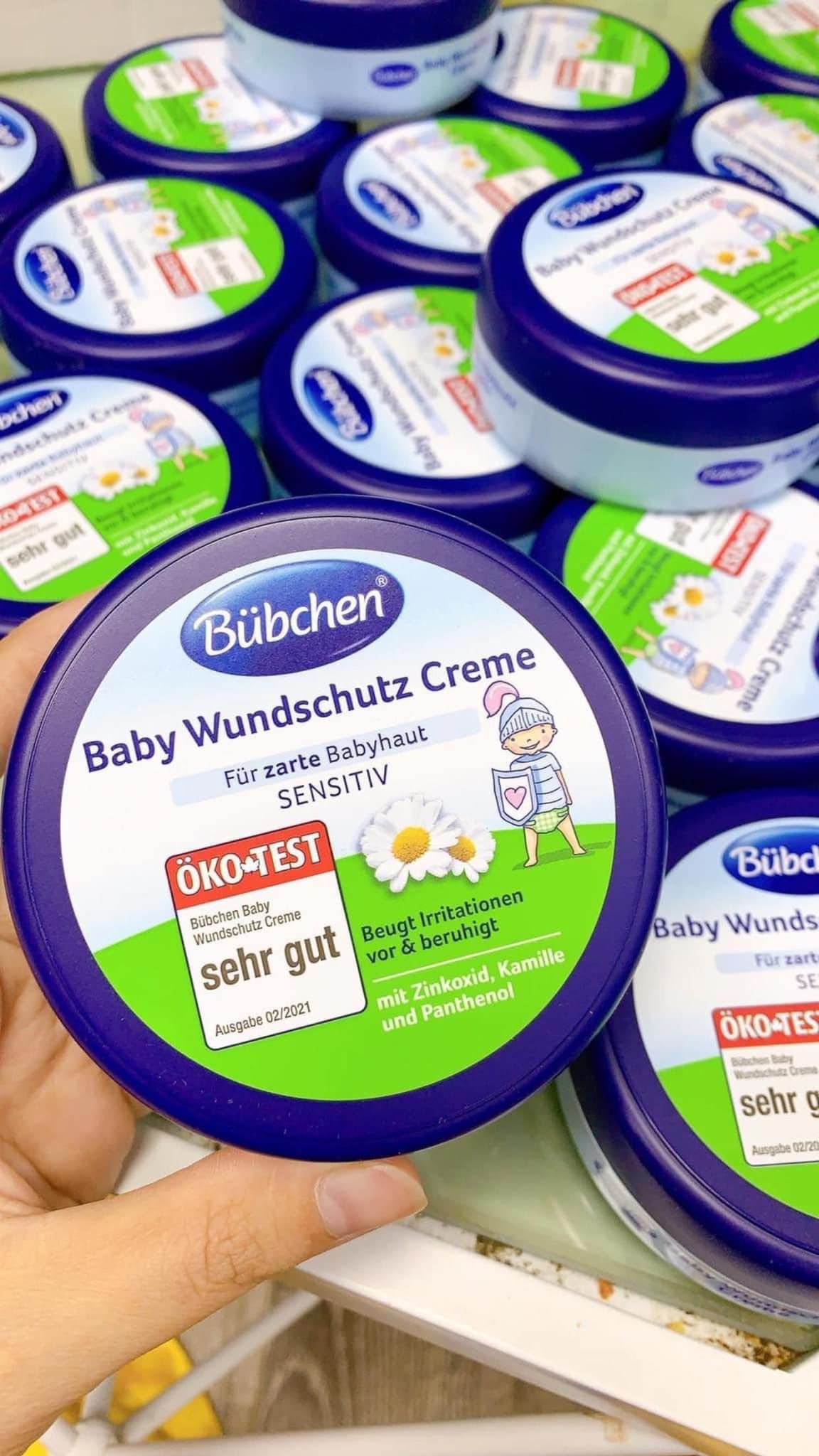 Kem chống hăm, chống nẻ, dưỡng da cho bé Bubchen 150ml - Đức