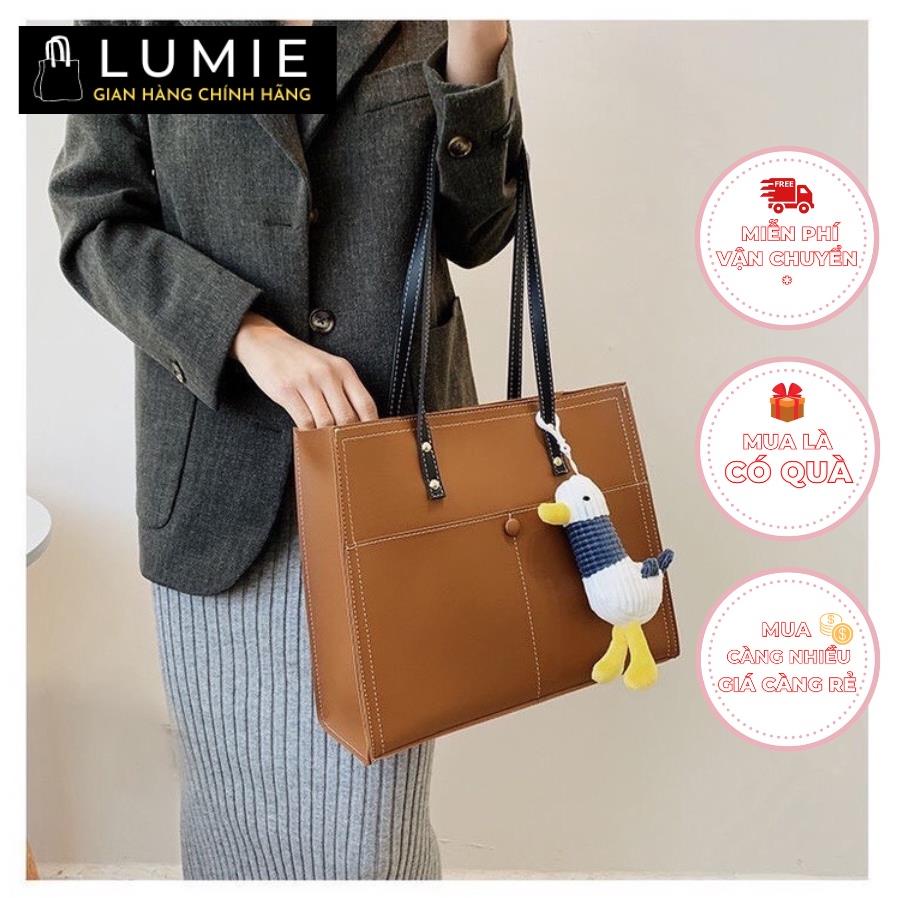 Túi Tote công sở nữ đeo chéo, đeo vai, túi đi chơi, đi học, đi làm, chất da cao cấp, sang trọng, size 32cm LB173