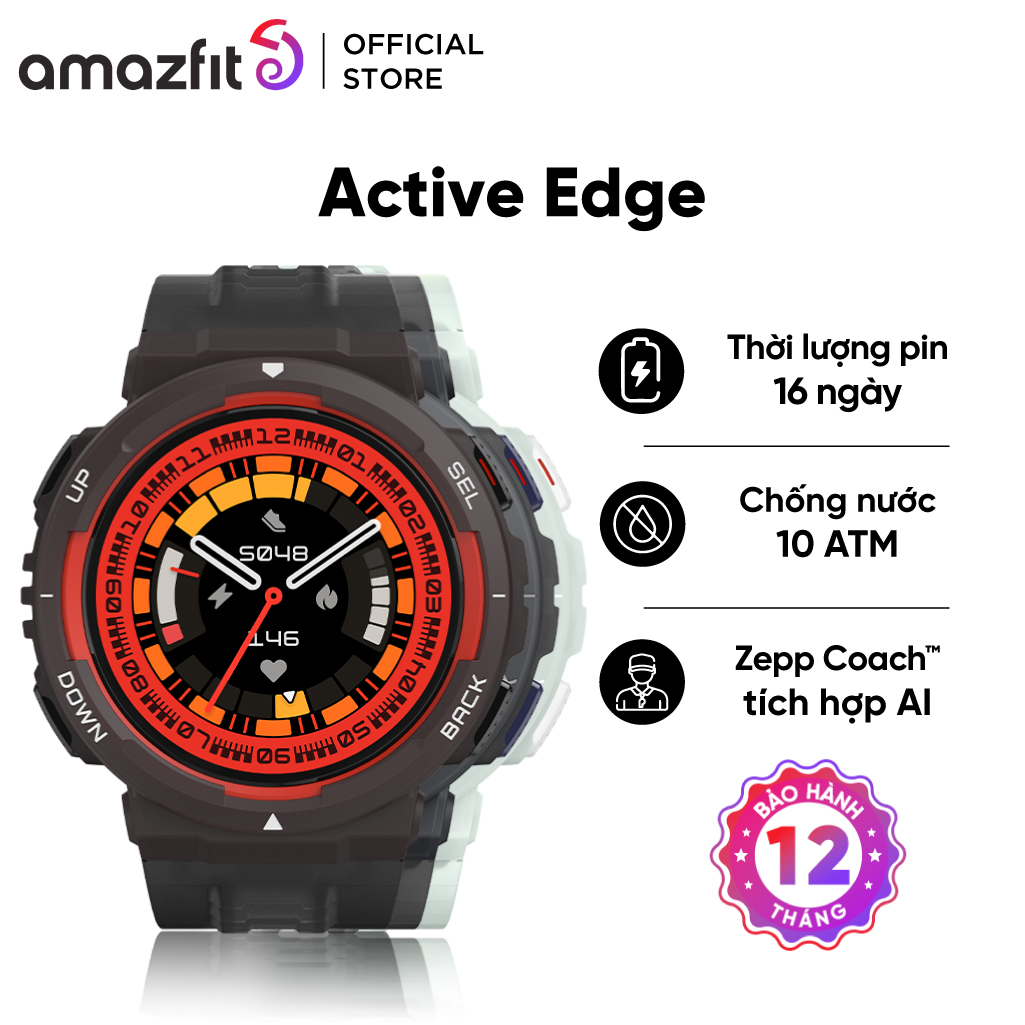 Đồng hồ thông minh Amazfit Active Edge - Hàng Chính Hãng