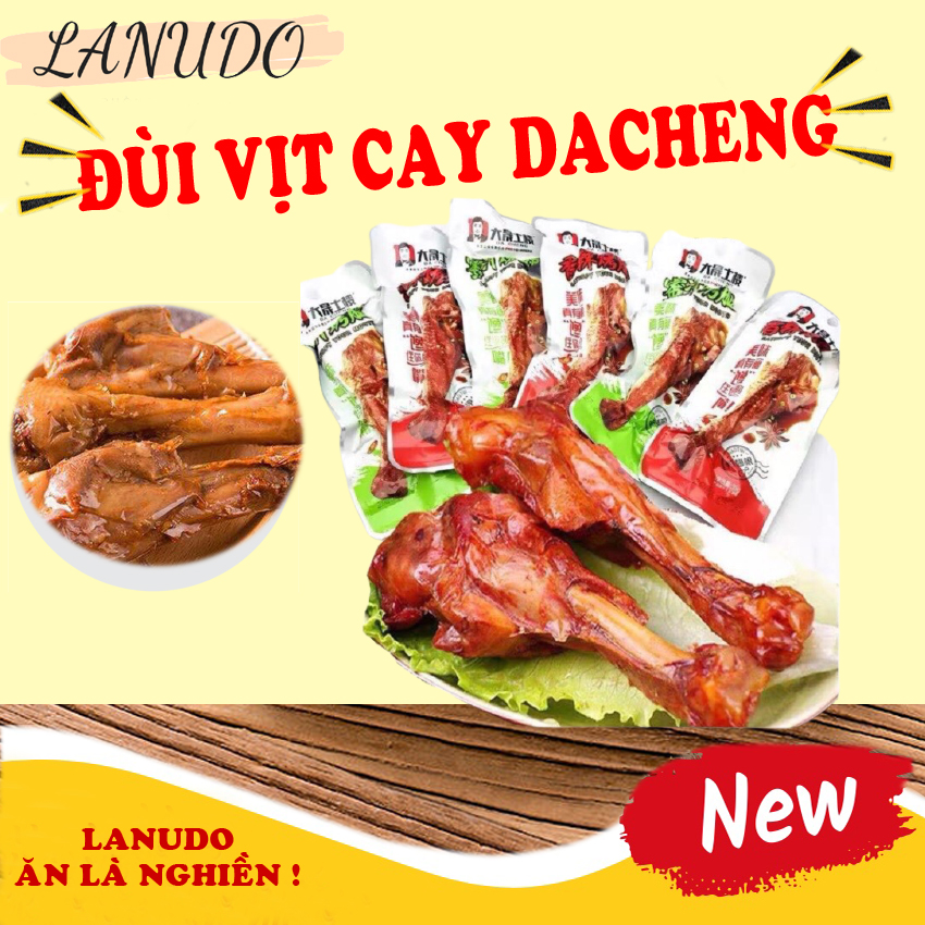Đùi vịt cay ❤️Đùi vịt cay Dacheng Tứ Xuyên nội địa trung  ăn liền màu đỏ 1 gói 35g đồ ăn vặt Hà nội siêu hót