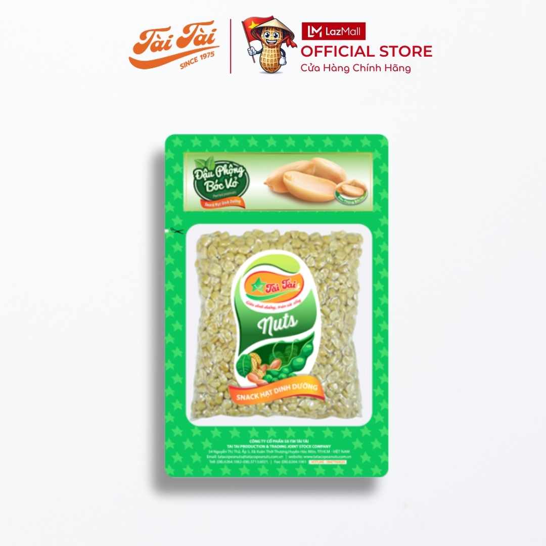 Đậu Phộng Bóc Vỏ Tài Tài 150g - Snack Ăn Vặt Đậu Phộng Nguyên Vị Ăn Liền - Gói Hút Chân Không Bảo Quản Trọn Vị Ngon