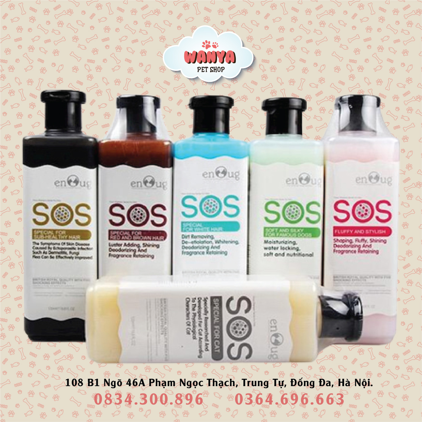 Sữa tắm sos cho chó mèo 530ml