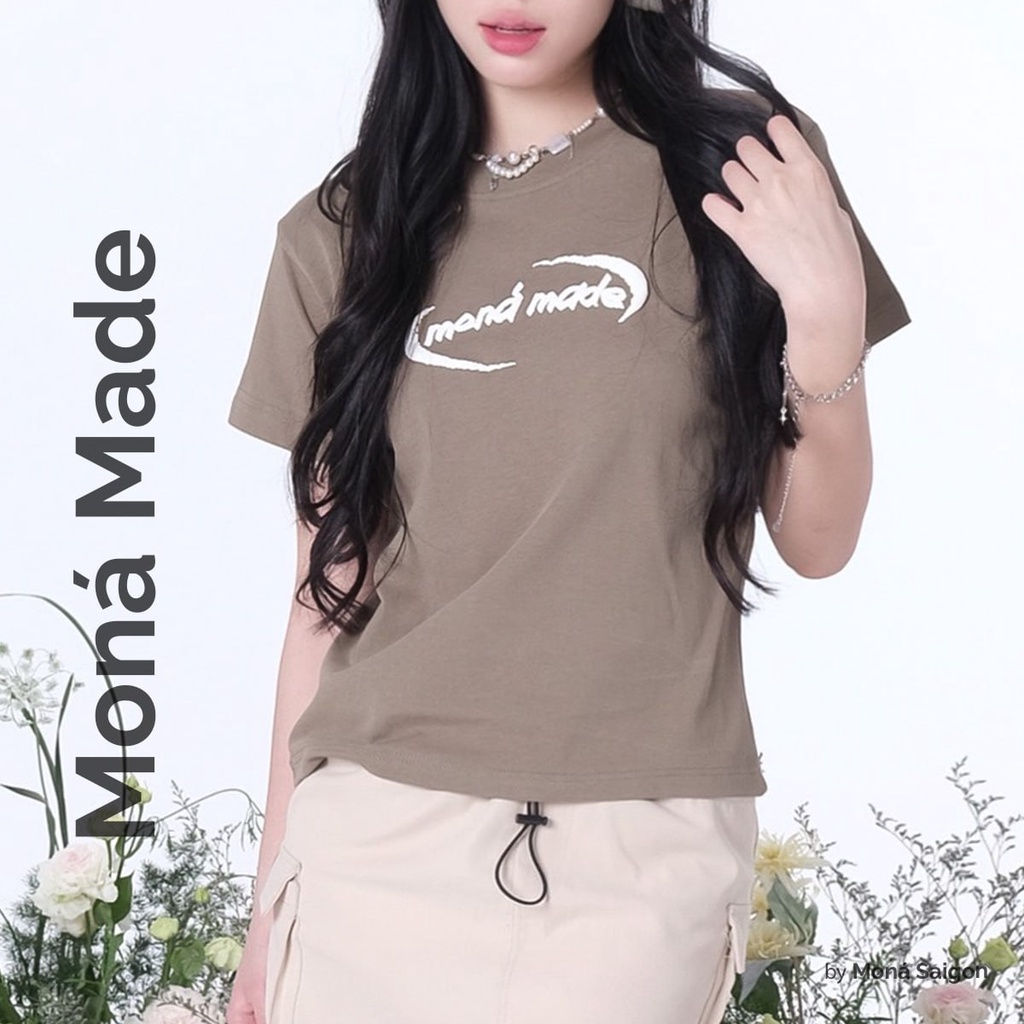 Áo thun baby tee moná - terra