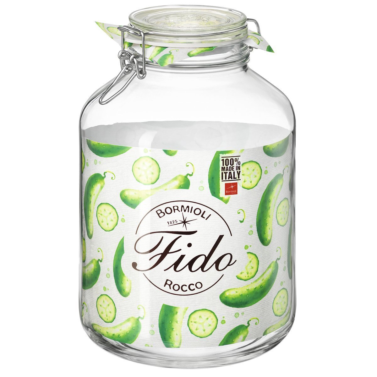Combo 4 hũ thủy tinh nắp khóa cài kín hơi dng tích 5 lít, bormioli italia
