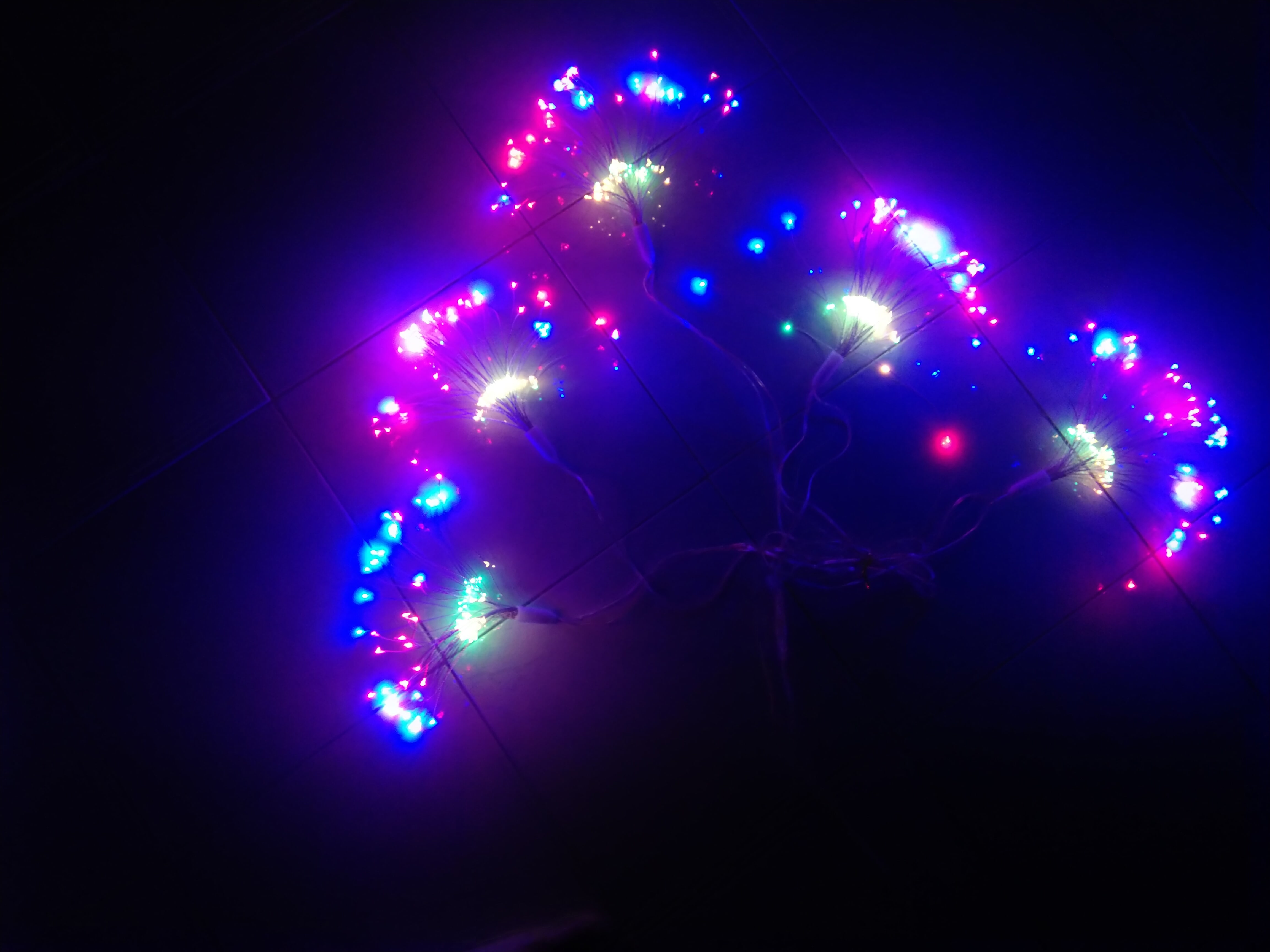 Dây đèn led trang trí hiệu ứng pháo hoa nhiều màu 500 bóng led-có clip, tết Nhâm Dần 2022