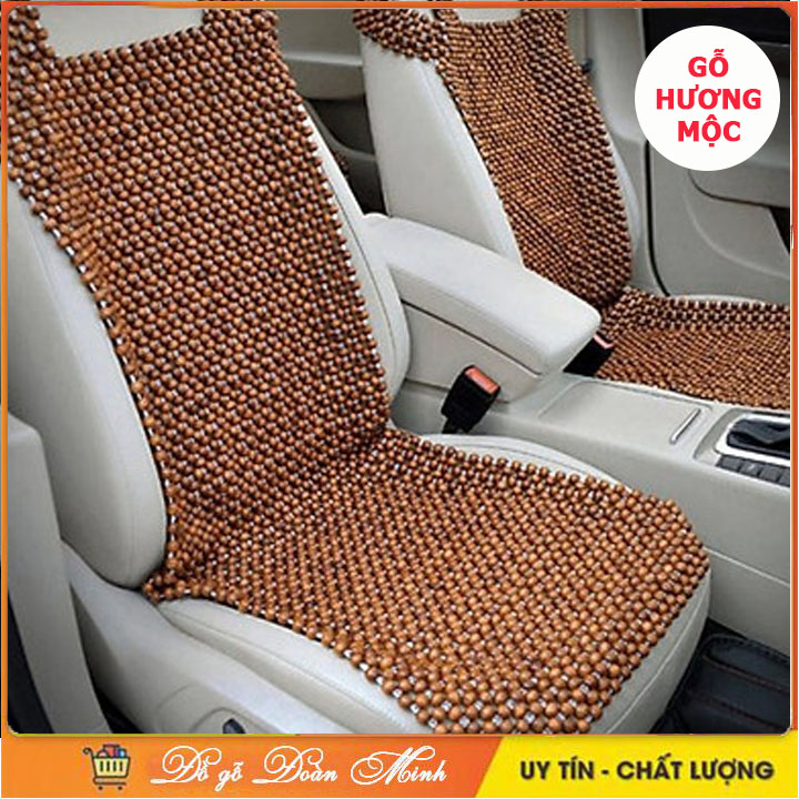 Lót ghế ô tô hạt gỗ Hương mộc - Đệm lót ghế ô tô hạt gỗ Hương mộc cao cấp