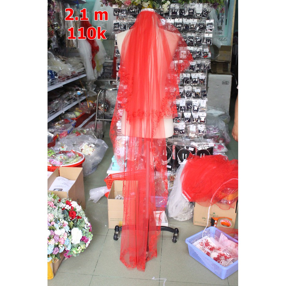 Voan cô dâu chấm đất