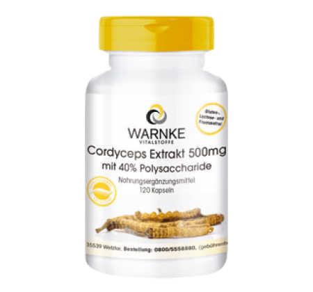 Viên uống đông trùng hạ thảo Warnke Cordyceps Extrakt 500 mg