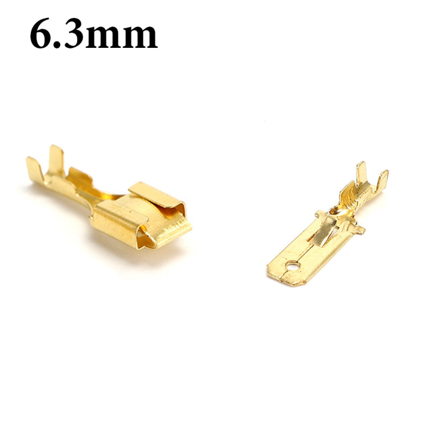 100 đầu cos 6.3mm chân đồng đực cái cho ô tô xe máy, cos đấu rờ le, còi và đèn