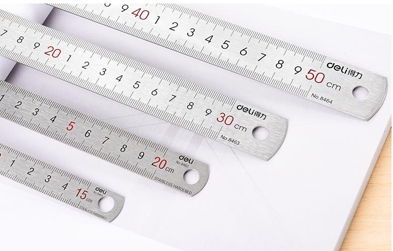 Thước lá cao cấp deli 8463 30cm
