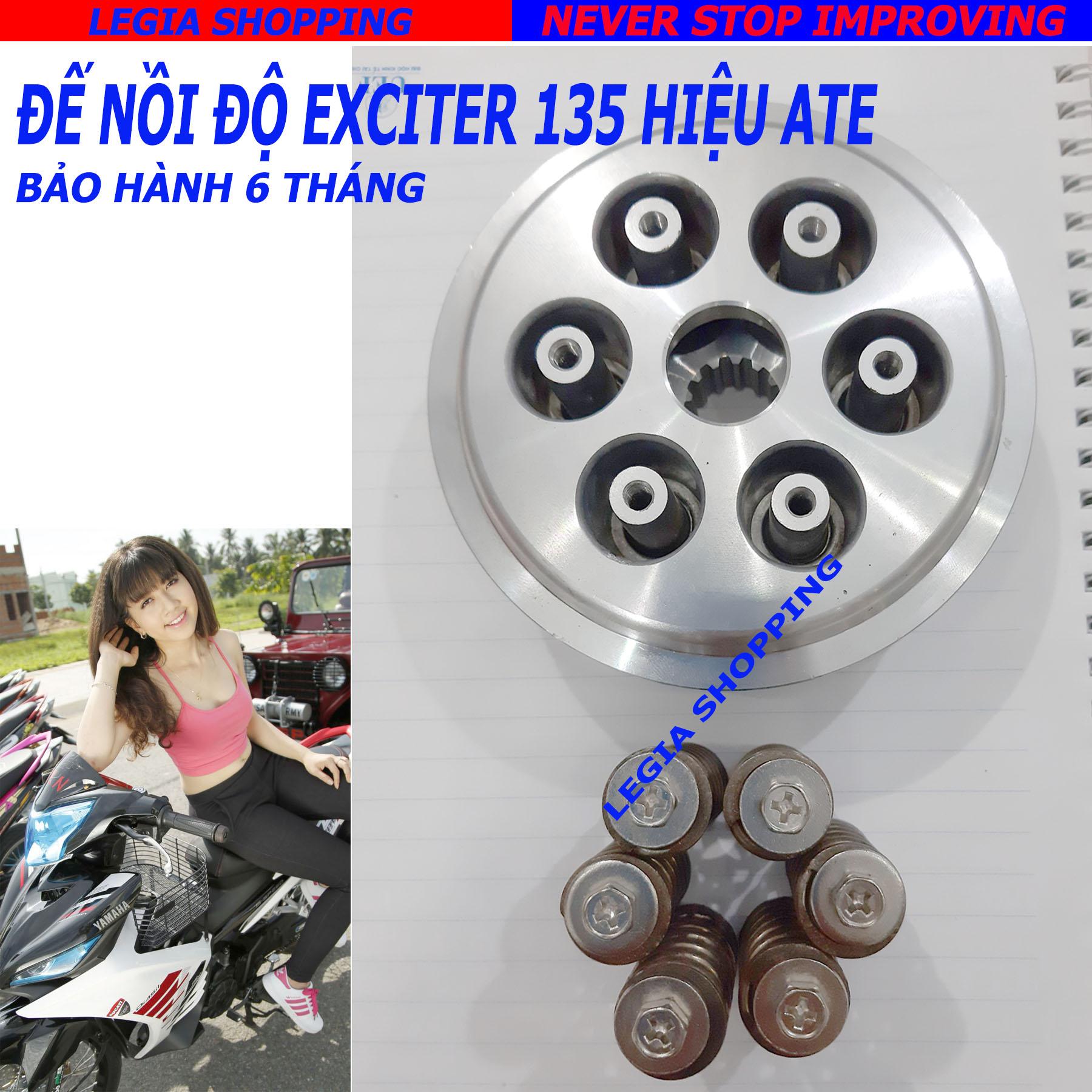 BỘ ĐẾ NỒI ĐỘ 6 LÒ XO ATE RACING GẮN YAMAHA EXCITER 135 ĐỜI 5 SỐ CÔN TAY