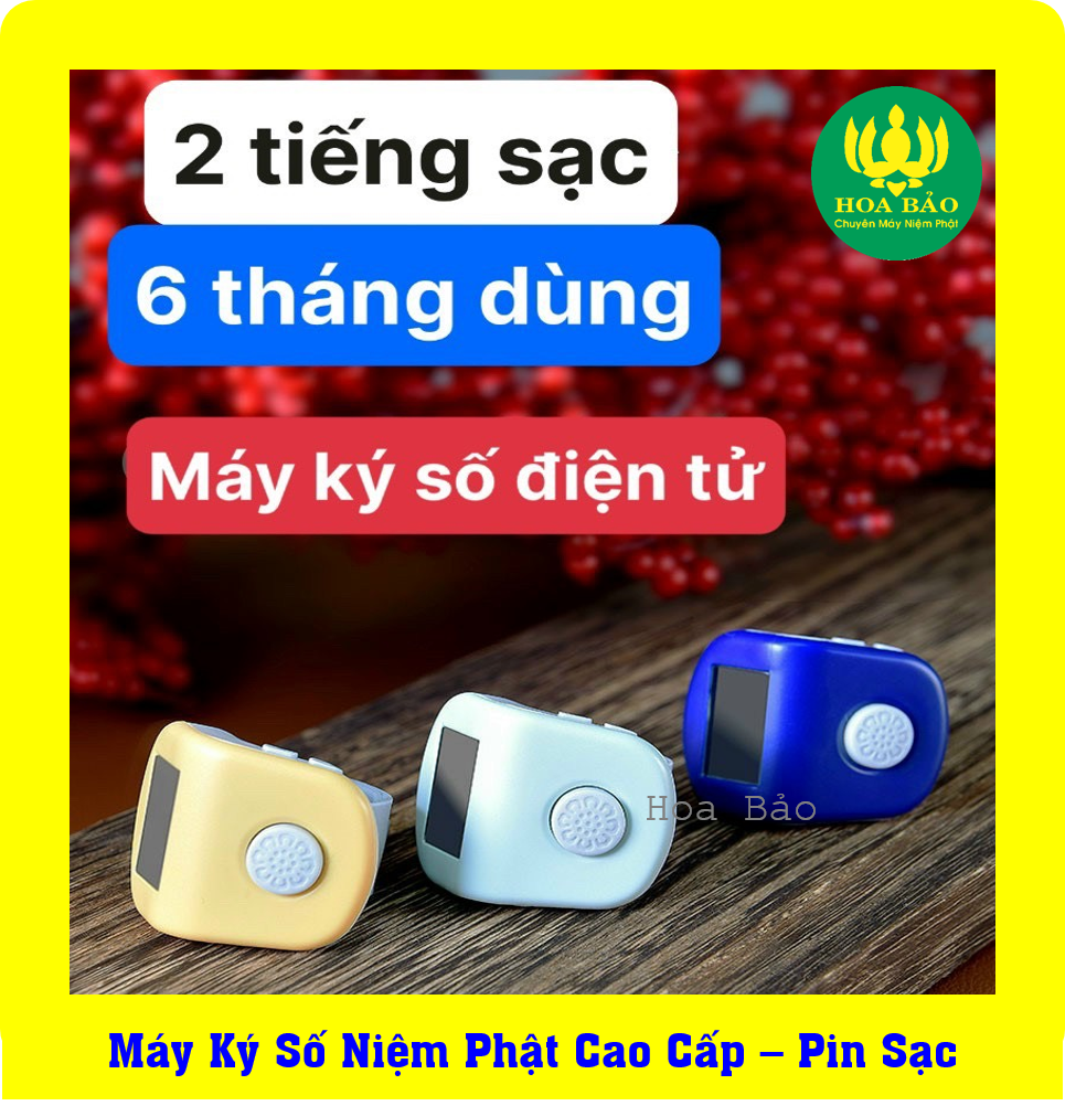 🙏máy ký số niệm phật cao cấp pin sạc - máy bấm đếm số niệm phật cao cấp pin sạc