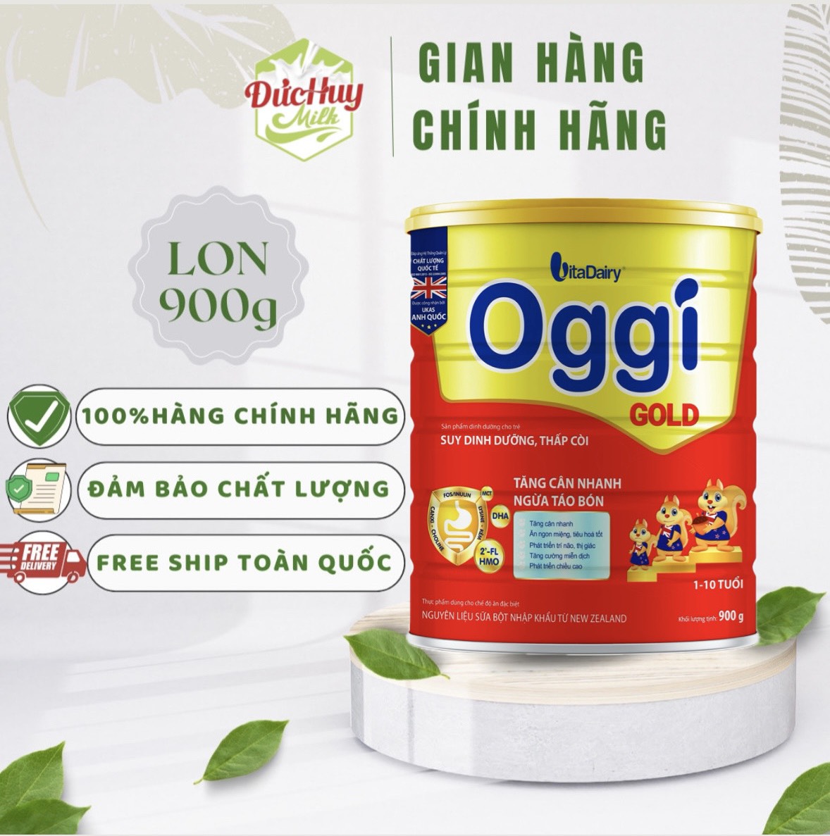 Sữa bột oggi gold suy dinh dưỡng 800g