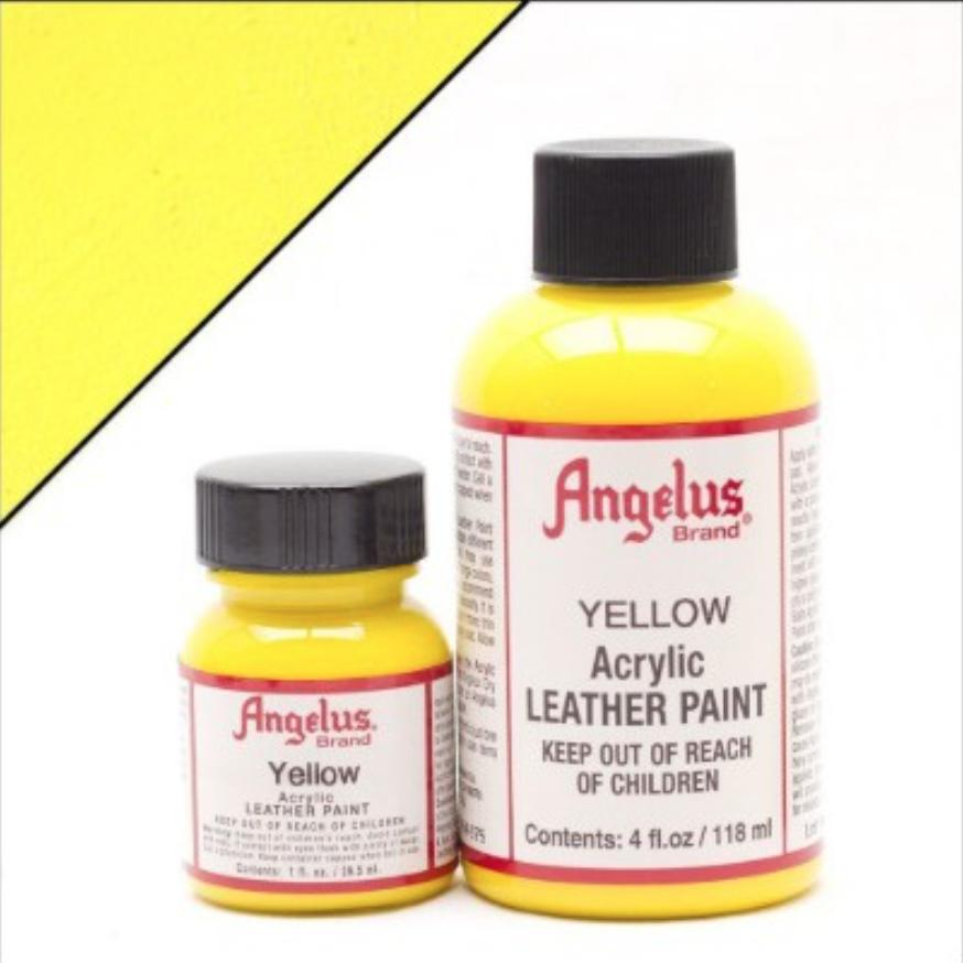 Màu Angelus Acrylic Leather Paint (Vàng) - Màu sơn vẽ cho da, vải - màu custom giầy, túi chuyên dụng