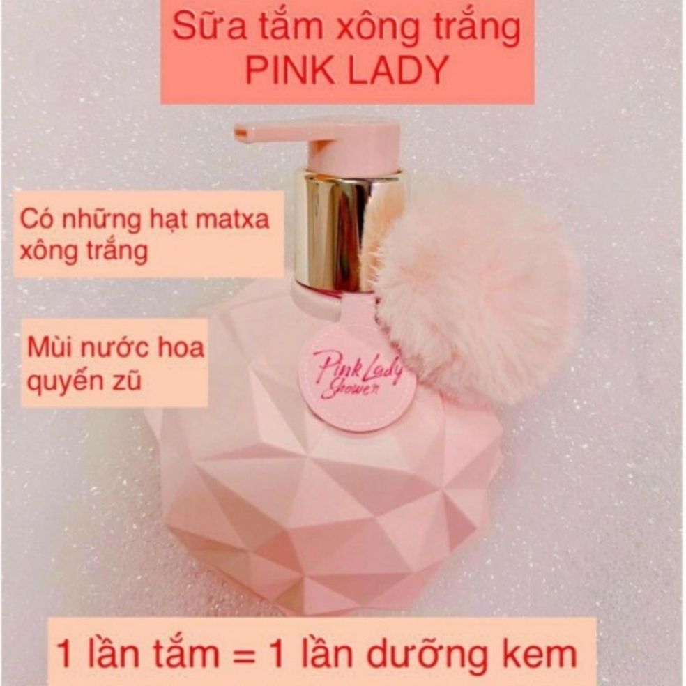 Sữa Tắm Xông trắng Pink lady Shower chính hãng..