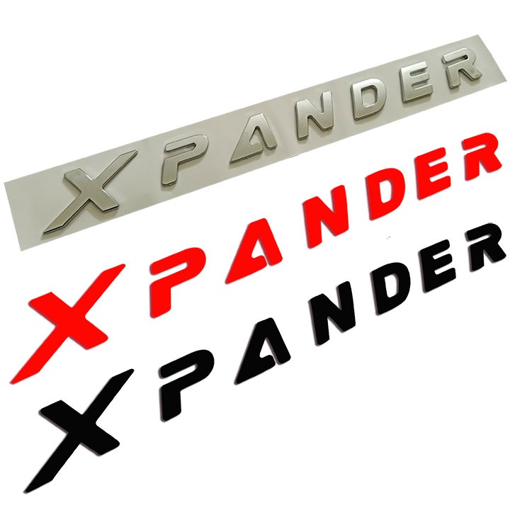 Tem Logo Chữ Nổi Xpander Dán Đuôi Xe Ô To (Màu đỏ)