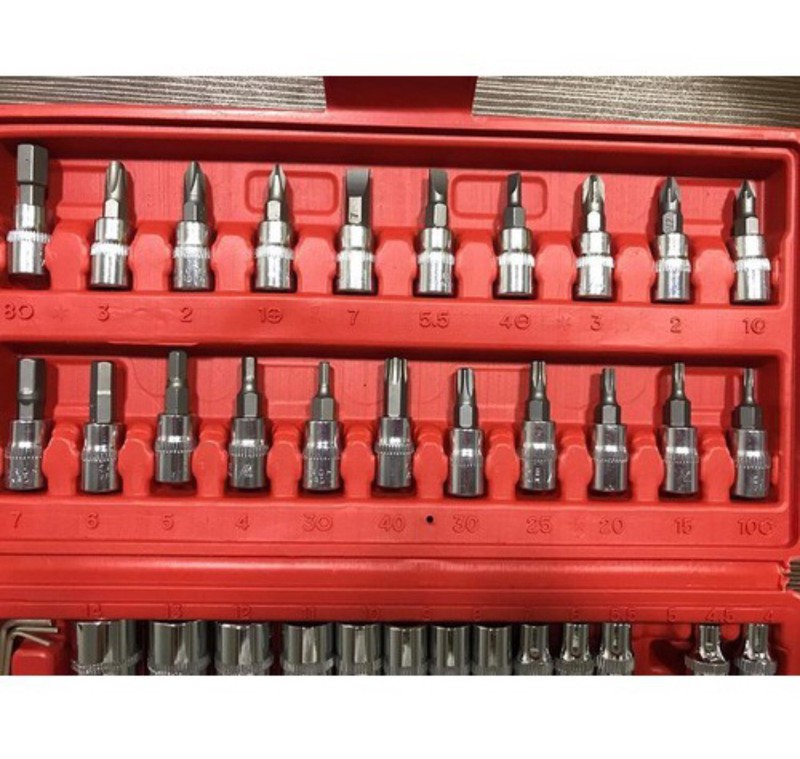 [LOẠI TỐT] Bộ dụng cụ mở bu lông ốc vít , Sửa Chữa Ô Tô Xe Máy , đa năng 46 chi tiết ( 46 món )