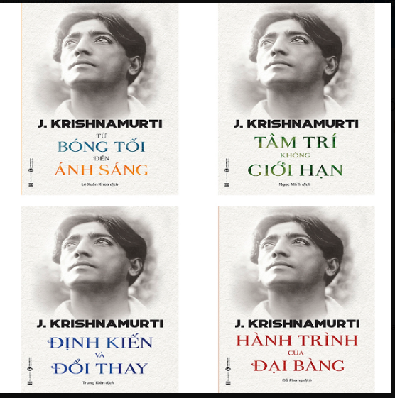 Bộ sách Triết lý của Krishnamurti Từ Bóng Tối Đến Ánh Sáng