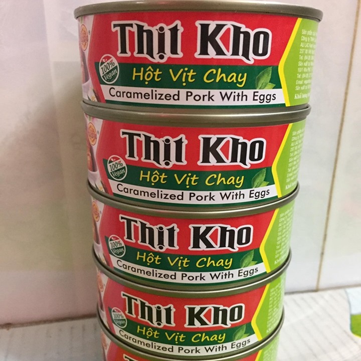 HCMCombo 3 Hộp Thịt Kho Hột Vịt Chay Âu Lạc - 3 Hộp x 150g