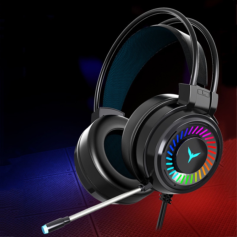 Tai Nghe Chụp Tai Gaming Pc G80 Có Mic Có Dây Máy Tính Chơi Game Thủ Chuyên Dụng Có Đèn Led Nhiều Màu